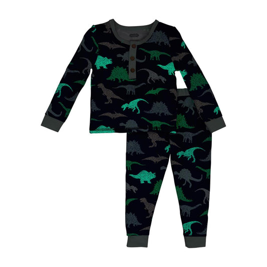 Glow-in-the-Dark Dino Toddler Pajamas