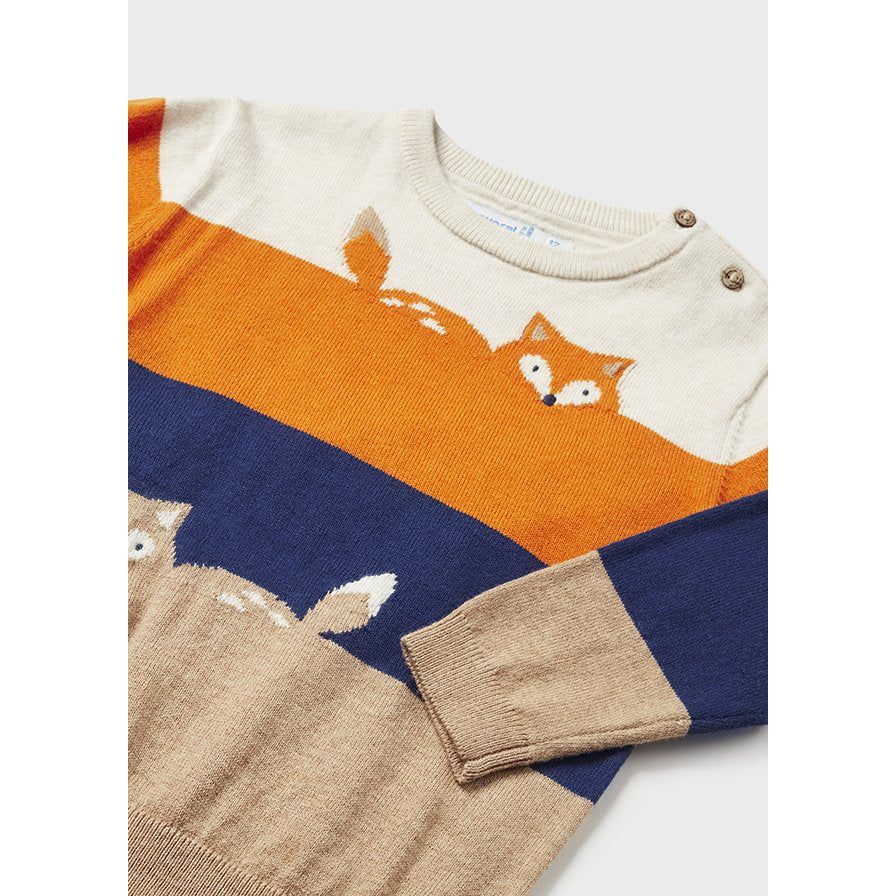 Baby Fox Block Sweater