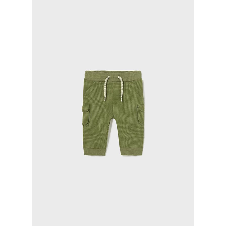 Hunter Green Cargo Plush Pants
