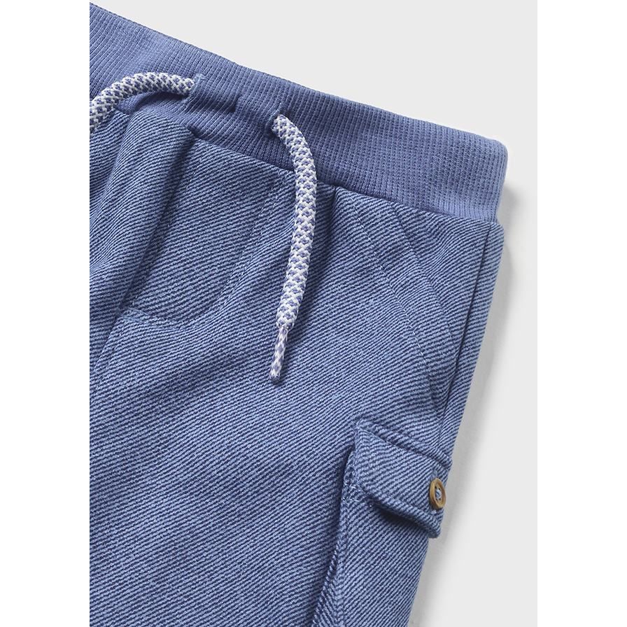 Blue Cargo Plush Pants