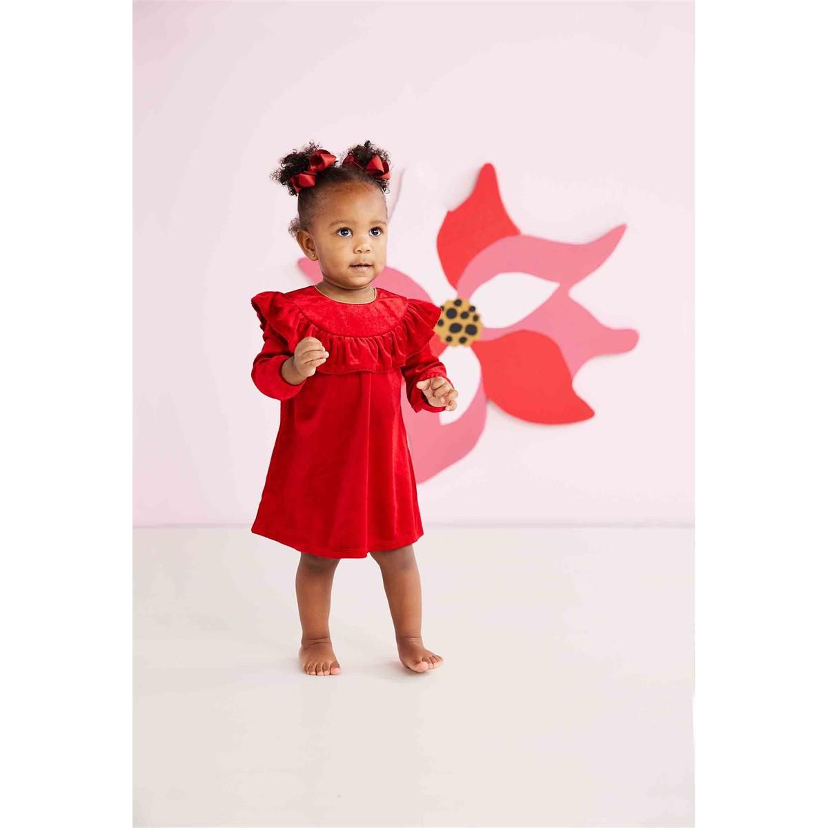 The Classic Red Velvet Christmas Dress - Jayla's Bowtique