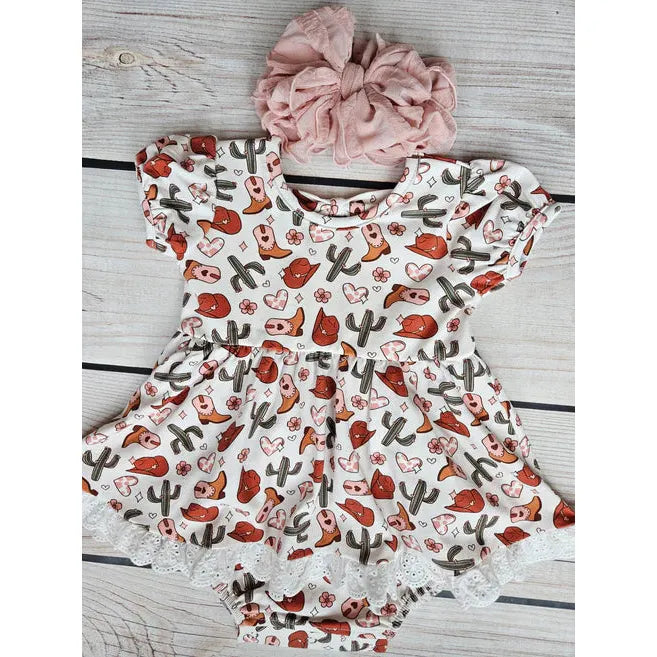 Rodeo Girl Eyelet Bubble Dress
