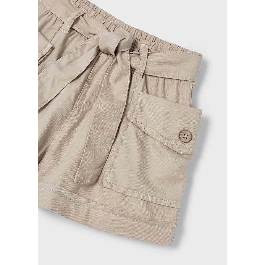 Khaki Paperbag Shorts