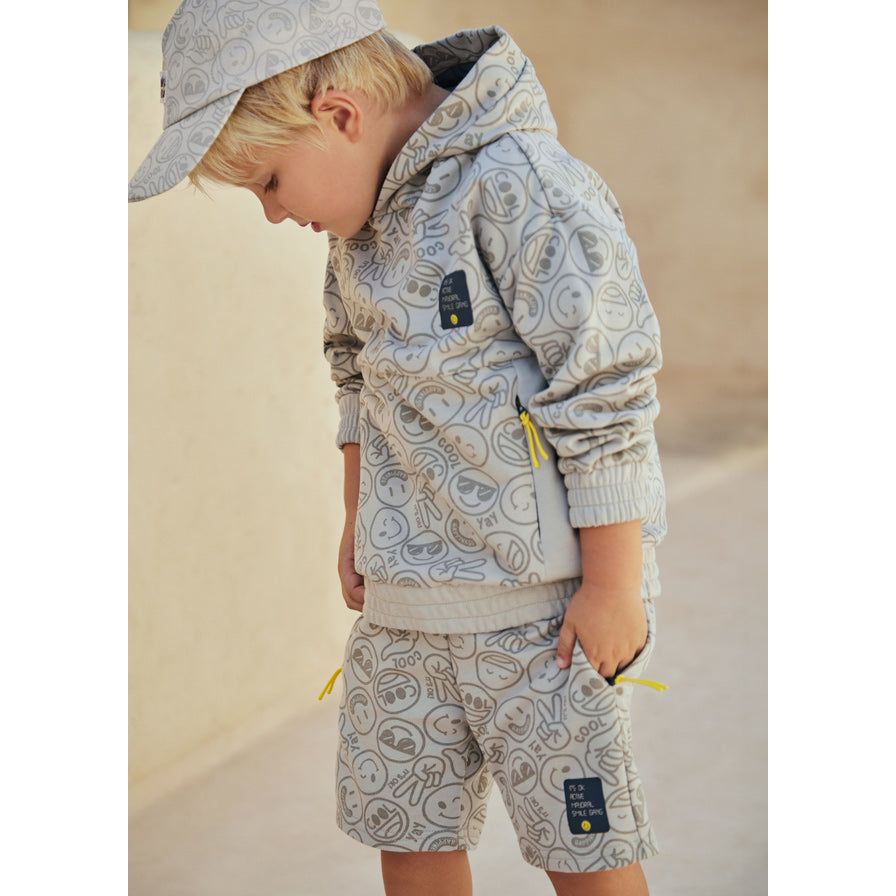 Cool Smiley Fleece Shorts