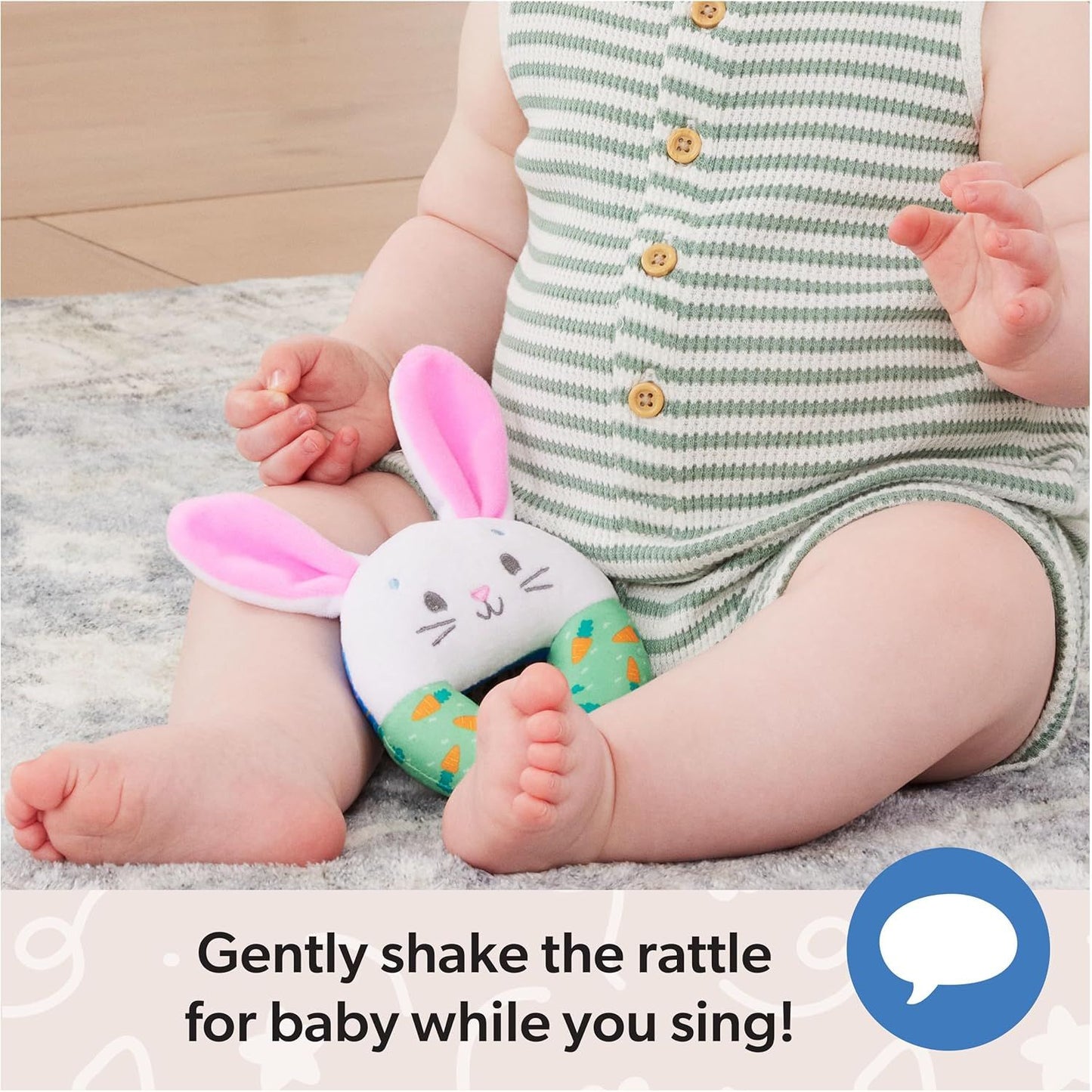 Ms. Rachel Little Bunnies Sensory Rattle