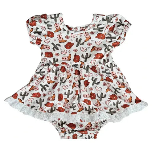 Rodeo Girl Eyelet Bubble Dress
