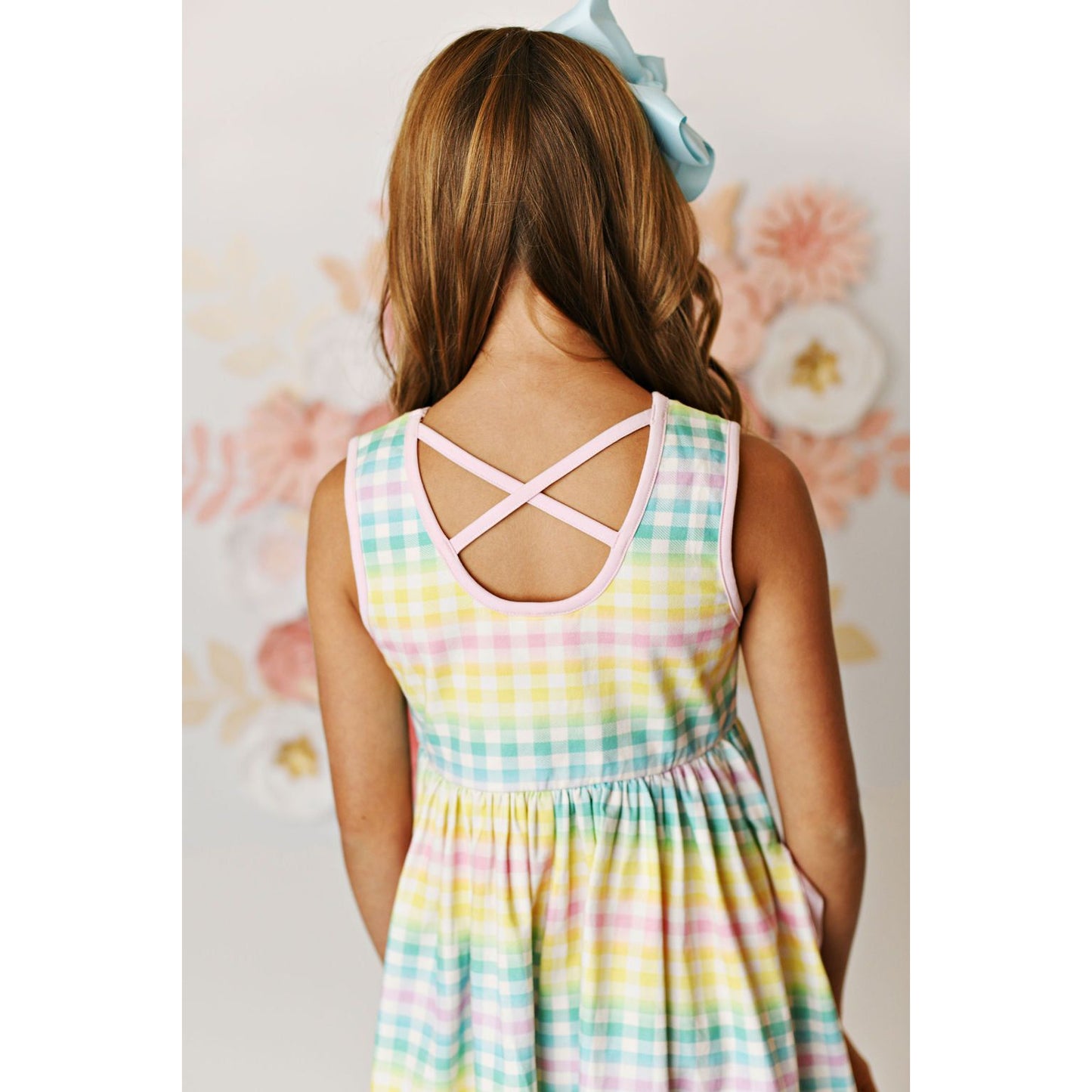 Rainbow Gingham Dress