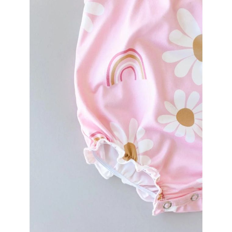 You are My Sunshine Ruffle Cross Back Romper