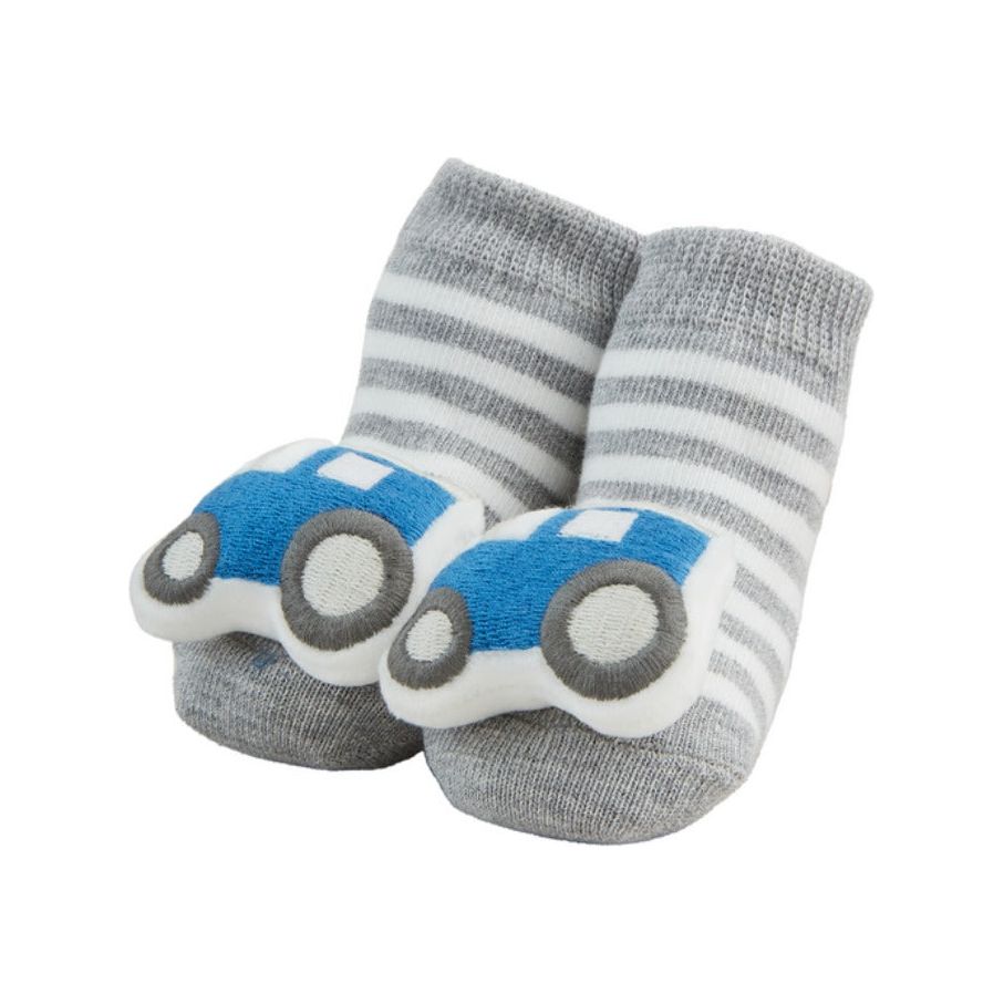 Cow Farm Rattle Toe Socks