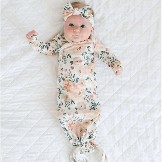 Autumn Newborn Knotted Gown
