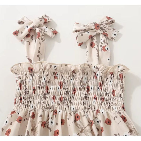 Khaki Bloom Bubble Romper