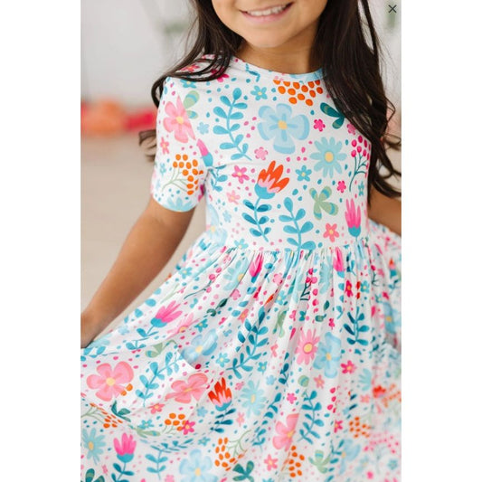 Sunlit Garden S/S Pocket Twirl Dress