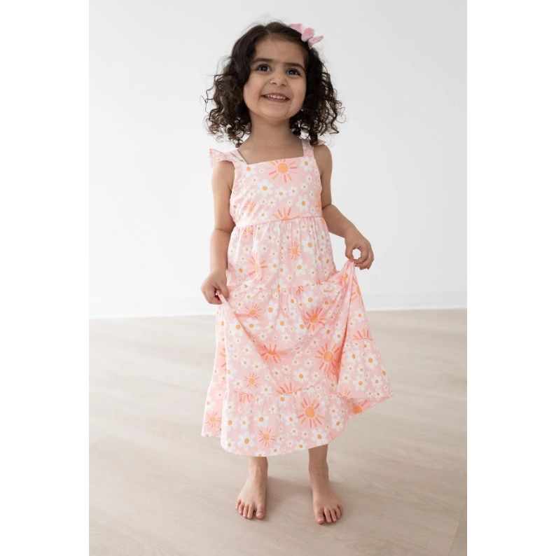 Sweet & Sunny Ruffle Maxi Dress