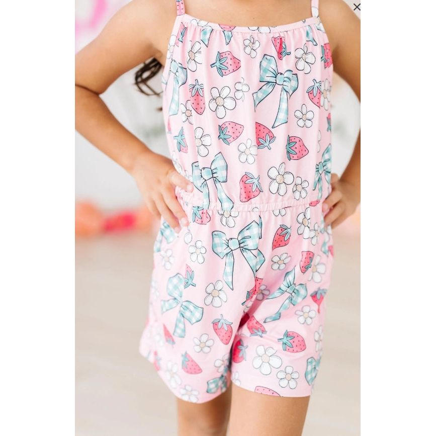 Berry Picnic Strappy Play Romper