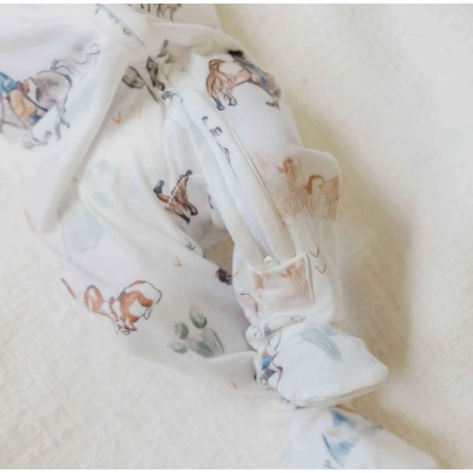 Boone Zip-Up Footie Sleeper