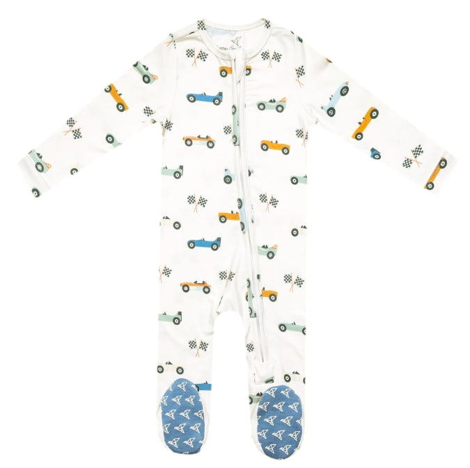 Speedster Zip-Up Footie Pajama