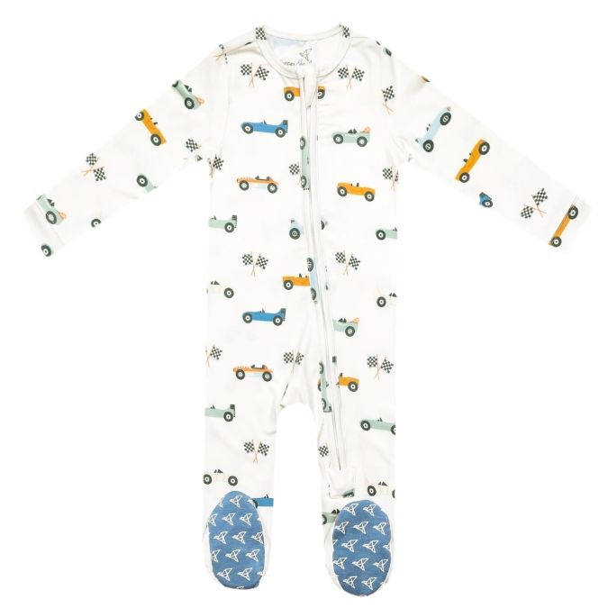 Speedster Zip-Up Footie Pajama