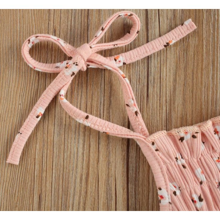 Dusty Pink Floral Romper