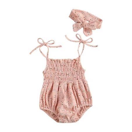 Dusty Pink Floral Romper