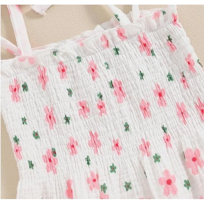 Pink Bloom Bubble Romper