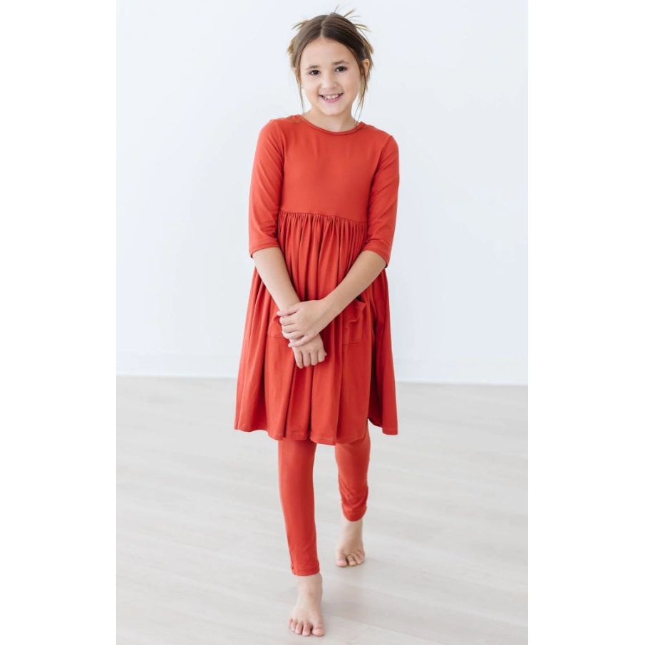 Pumpkin Spice Pocket Twirl Dress