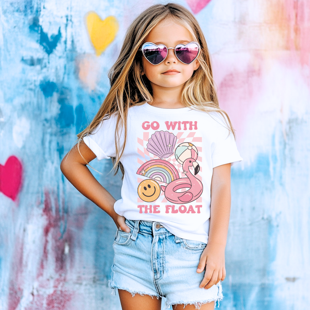 Go With The Float Tween Graphic Tee Shirt