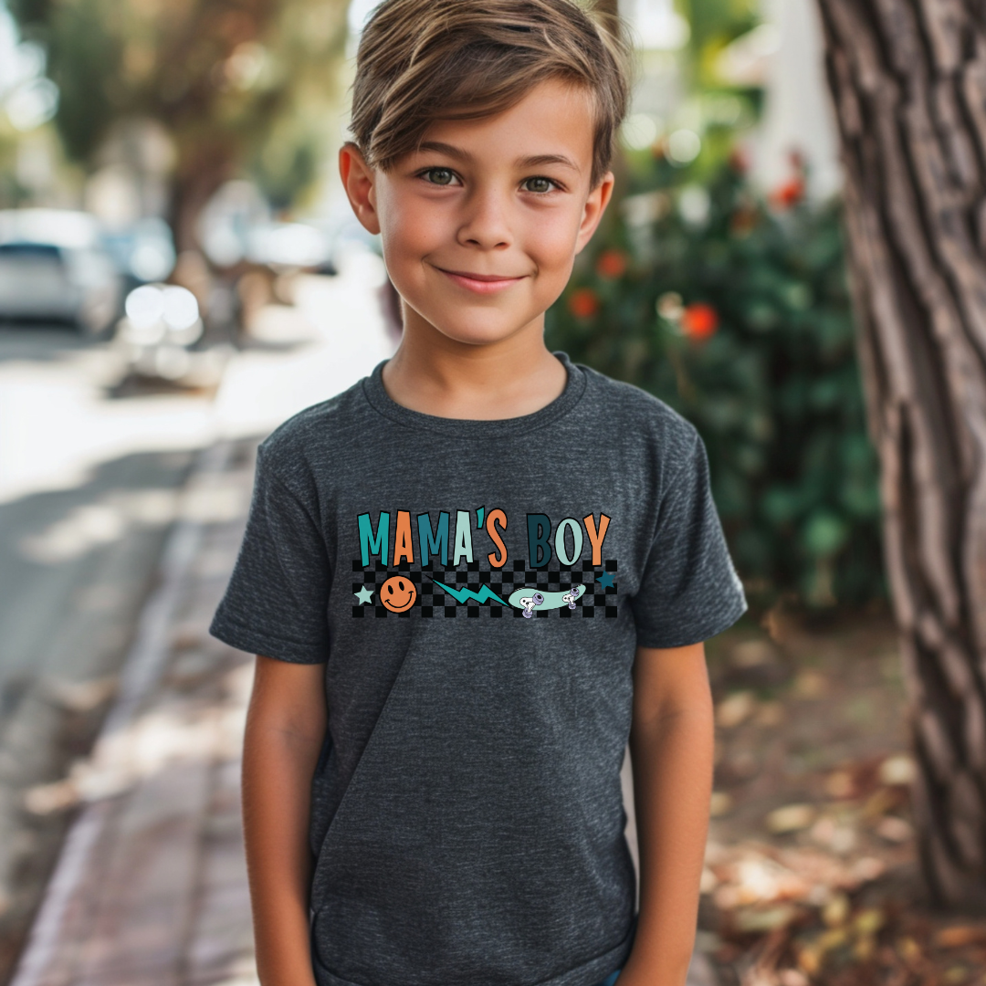 Mama's Boy Skater Graphic Tee Shirt