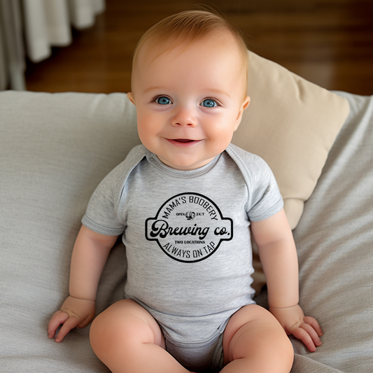 Mama's Boobery Brewing Co. Graphic Baby Bodysuit