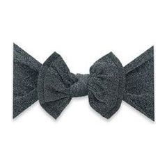 Black Shimmer Knot Headband