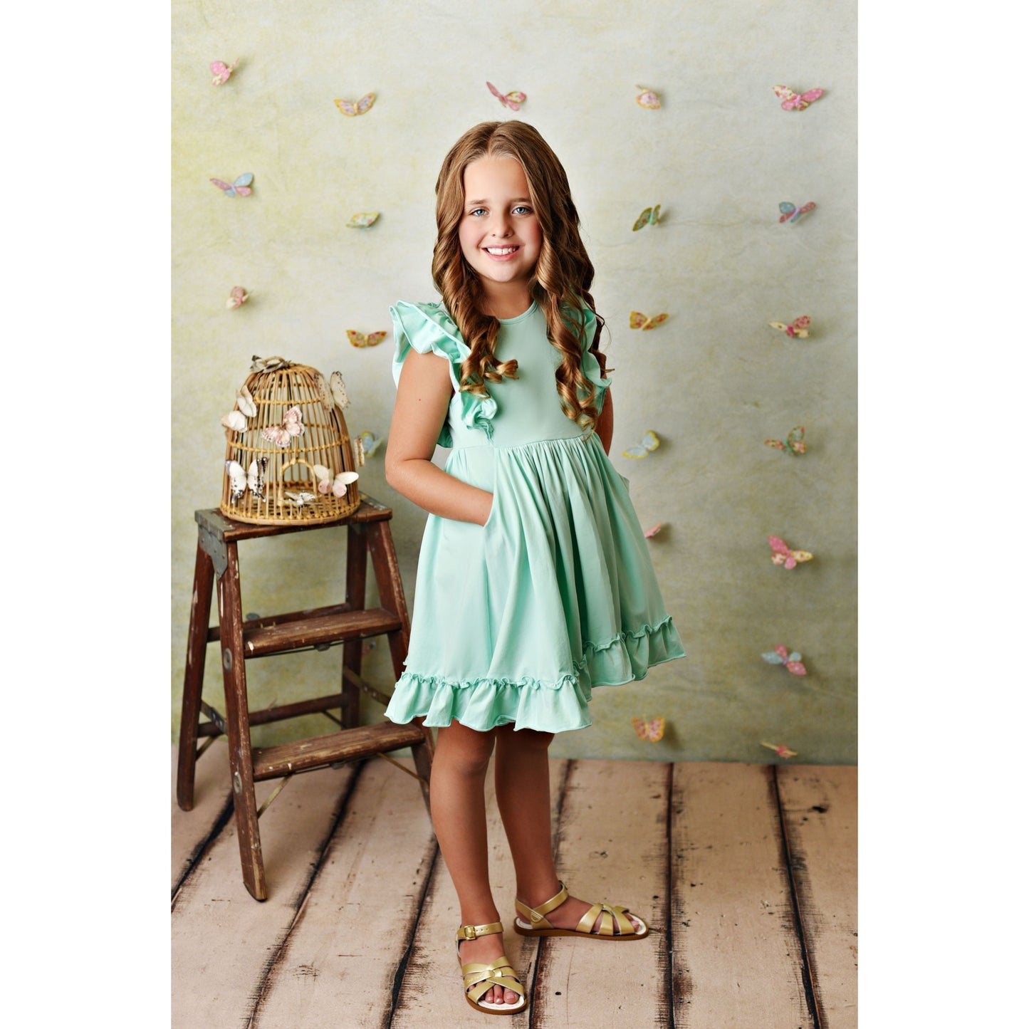 Seafoam Bella Pocket Dress