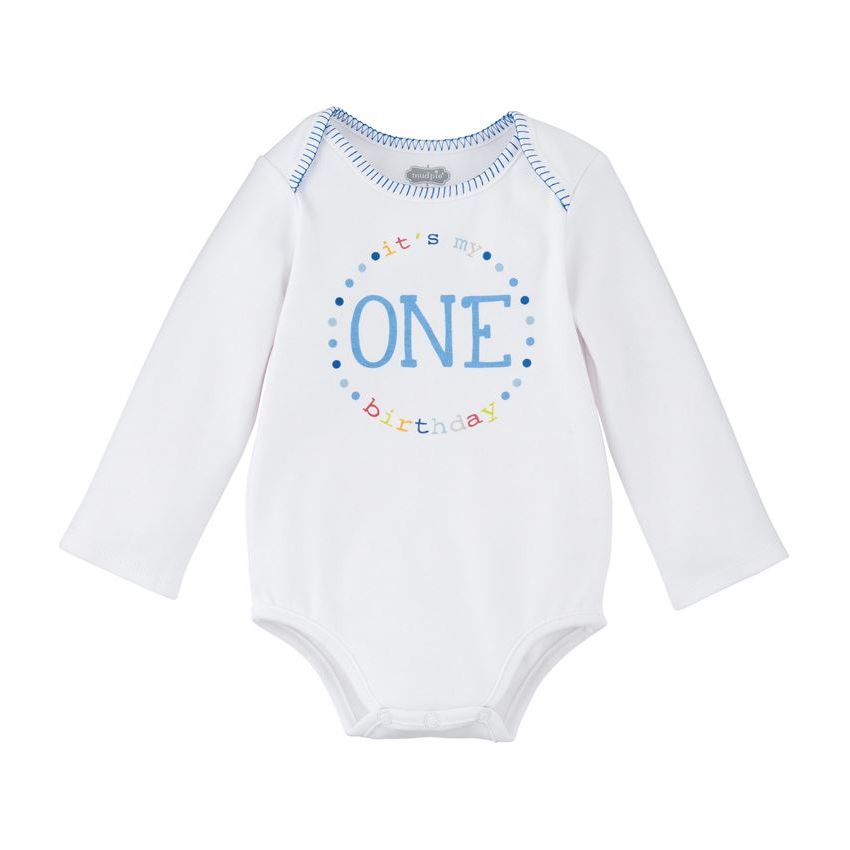1st Birthday Baby Boy Bodysuit