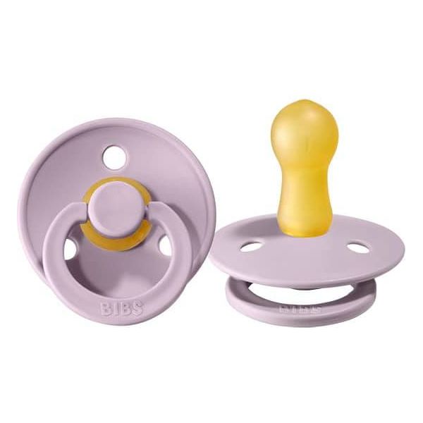 BIBS Pacifier Original COLOUR Latex 2 PK Dusky Lilac