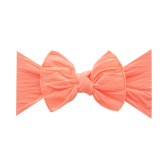 Neon Coral Knot Headband