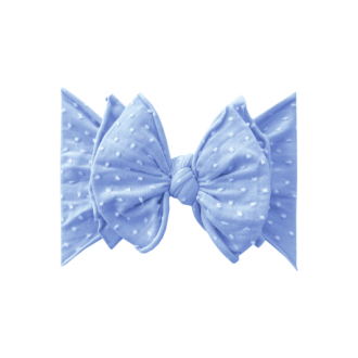 Periwinkle Dot SHAB-BOW-LOUS Headband