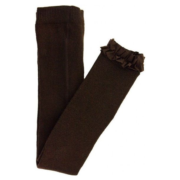 Chocolate Brown Footless Ruffle Tights – Jayla's Bowtique