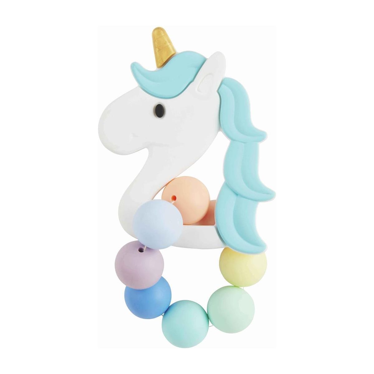 Blue Unicorn Silicone Teether