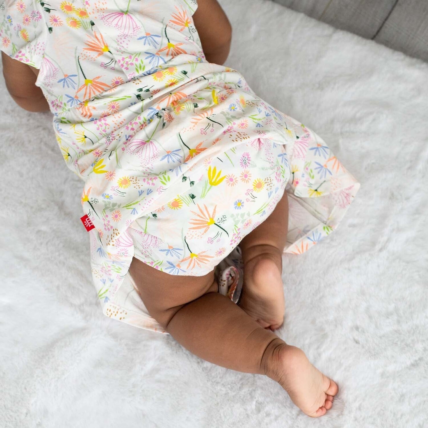 Poet's meadow modal magnetic dress & diaper cover