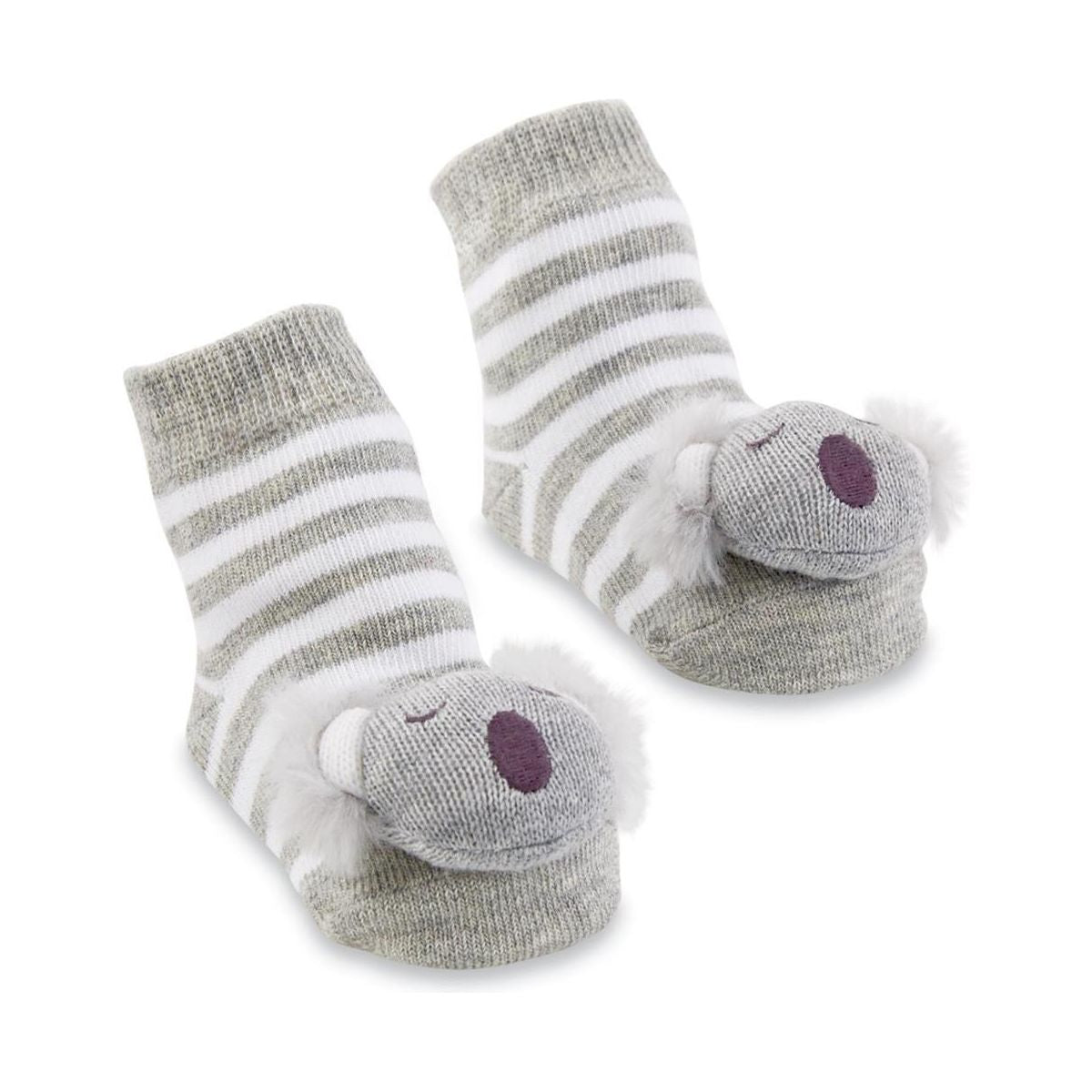 Koala Rattle Toe Baby Socks