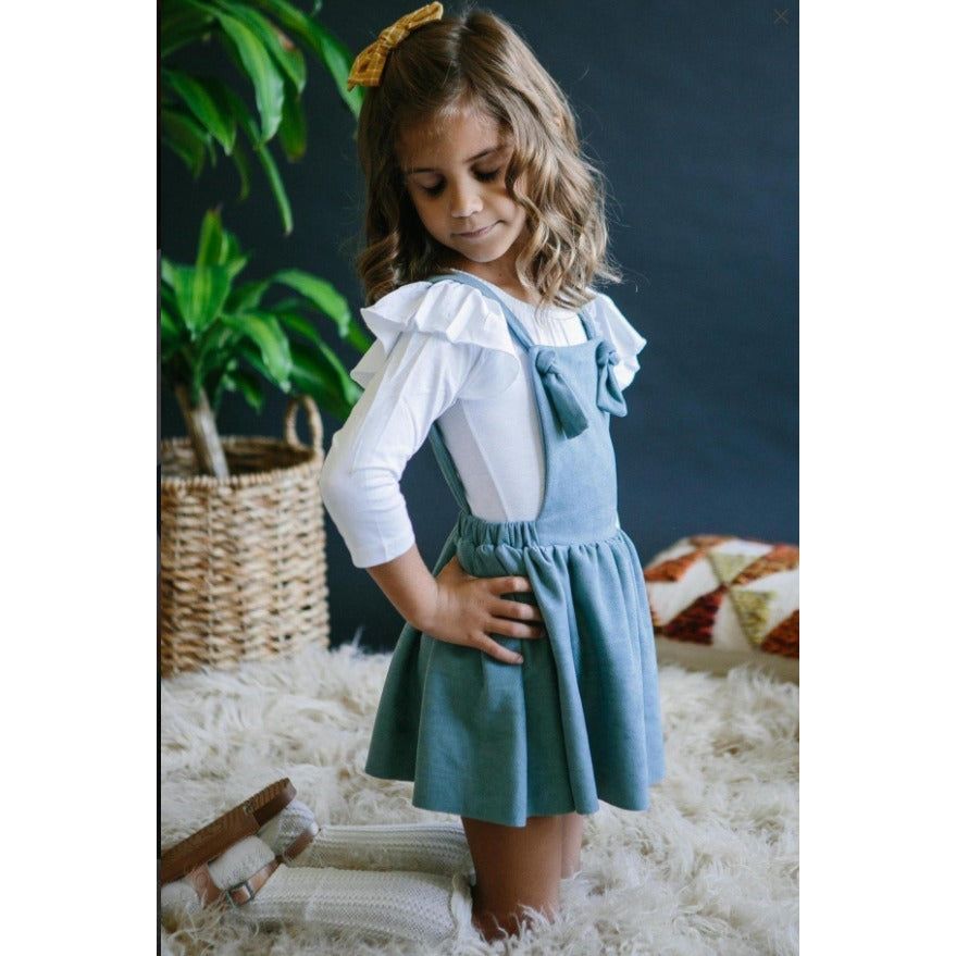 Pale Blue Pinafore Dress