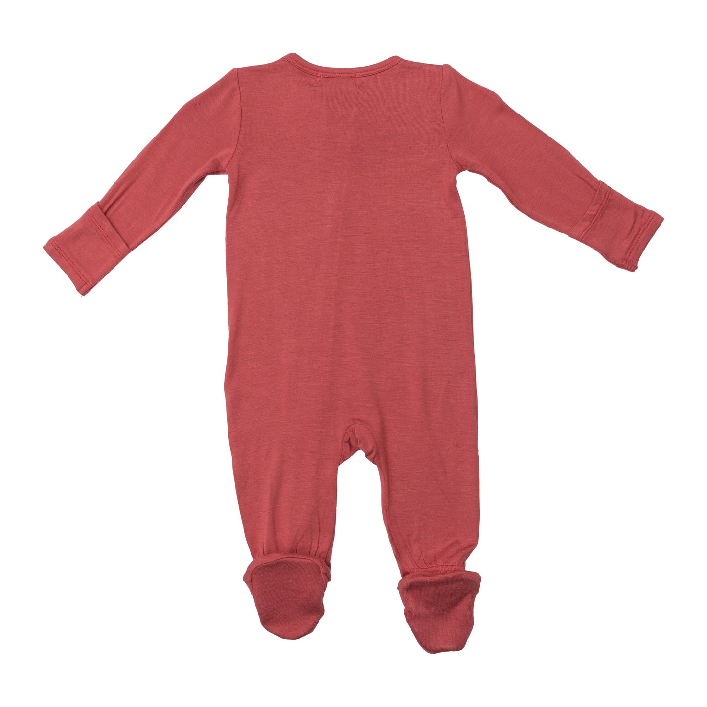 Cranberry 2 Way Zipper Footie