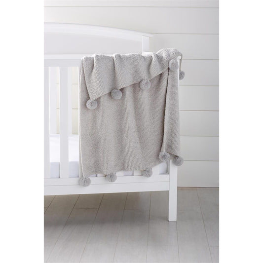 Gray Chenille Baby Blanket