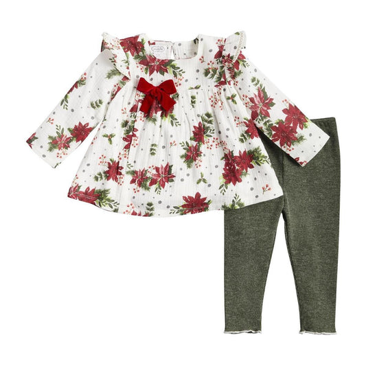 Poinsettia Tunic And Legging Set