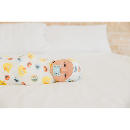 Sesame Scribbles Knit Blanket Single