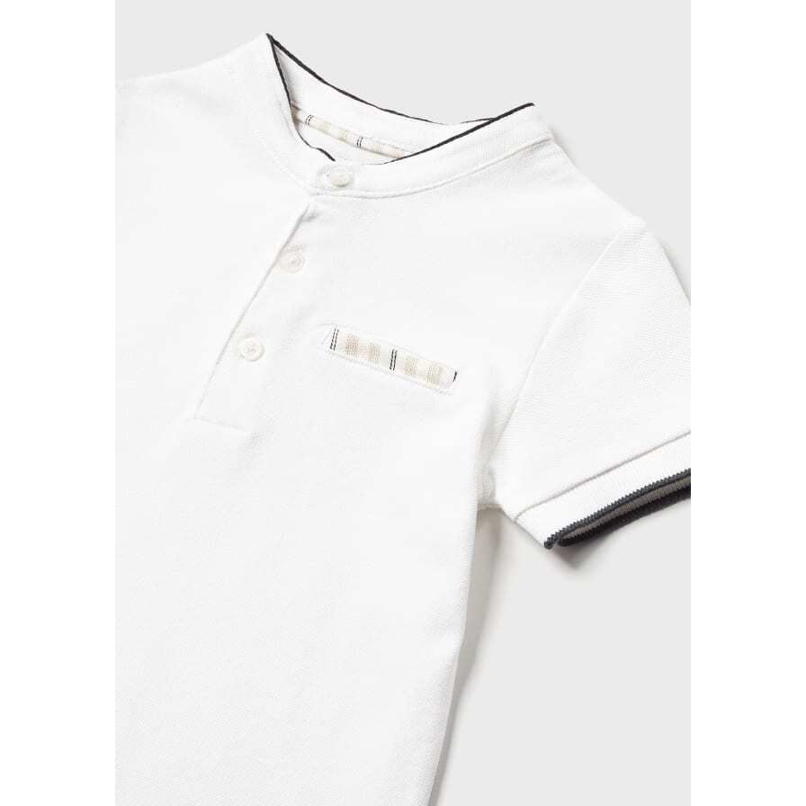 Mandarin Collar Polo Shirt