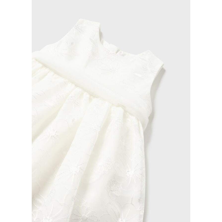 White Organza Dress -#1948