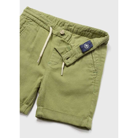 Jungle Linen Bermuda Shorts -#1288