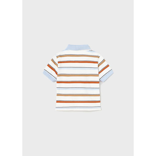 Grapefruit Stripe Polo Shirt