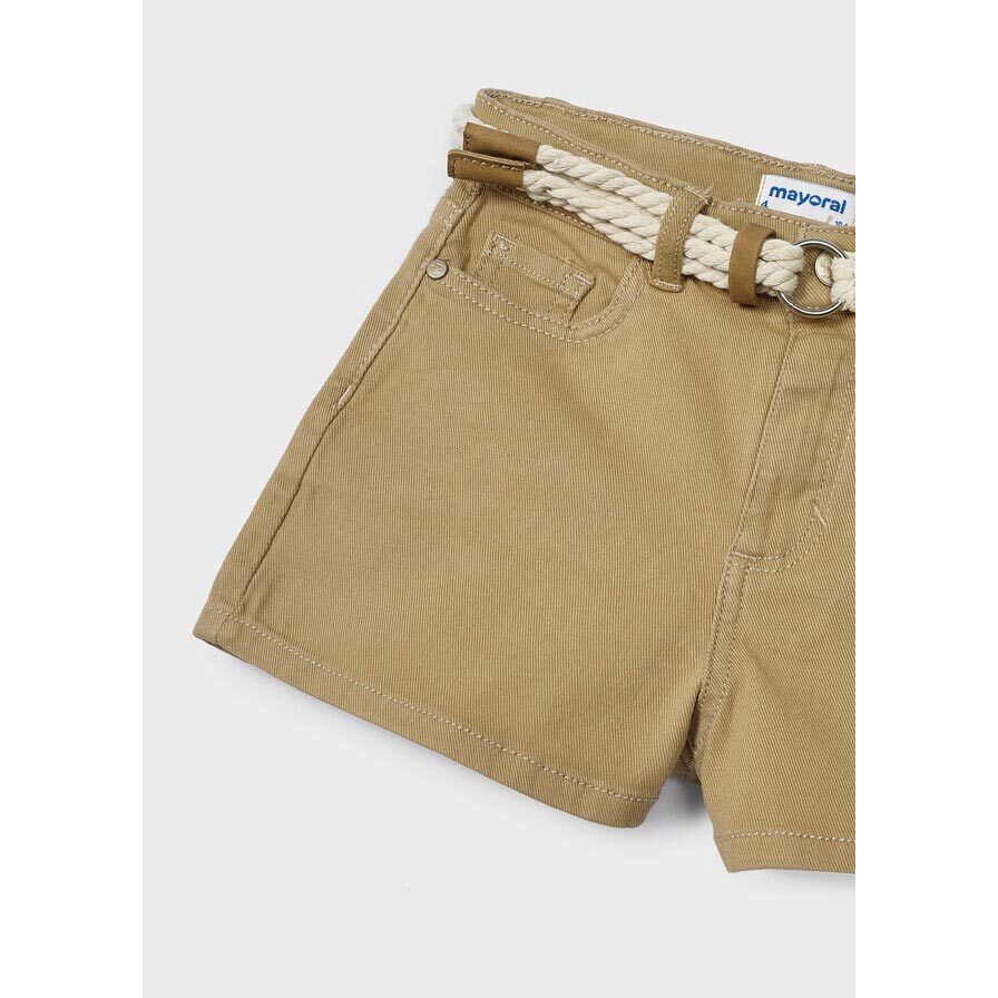 Belted Ocher Shorts