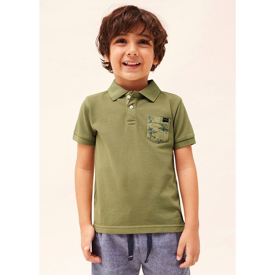 Olive Palm Tree Polo