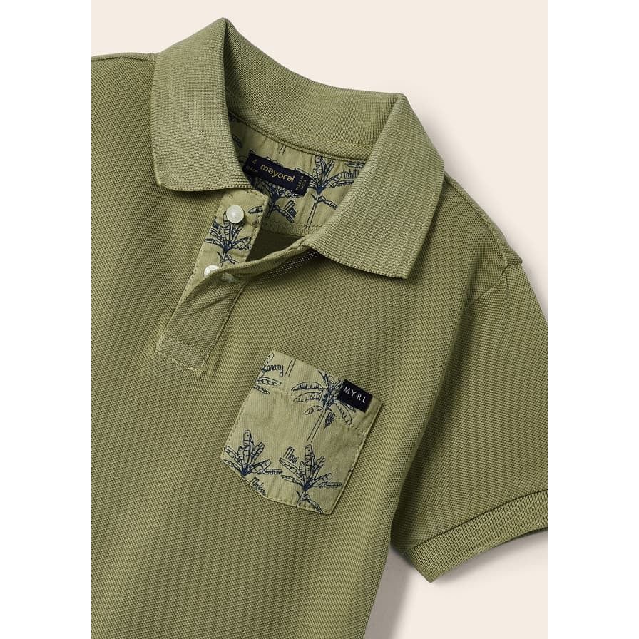 Olive Palm Tree Polo